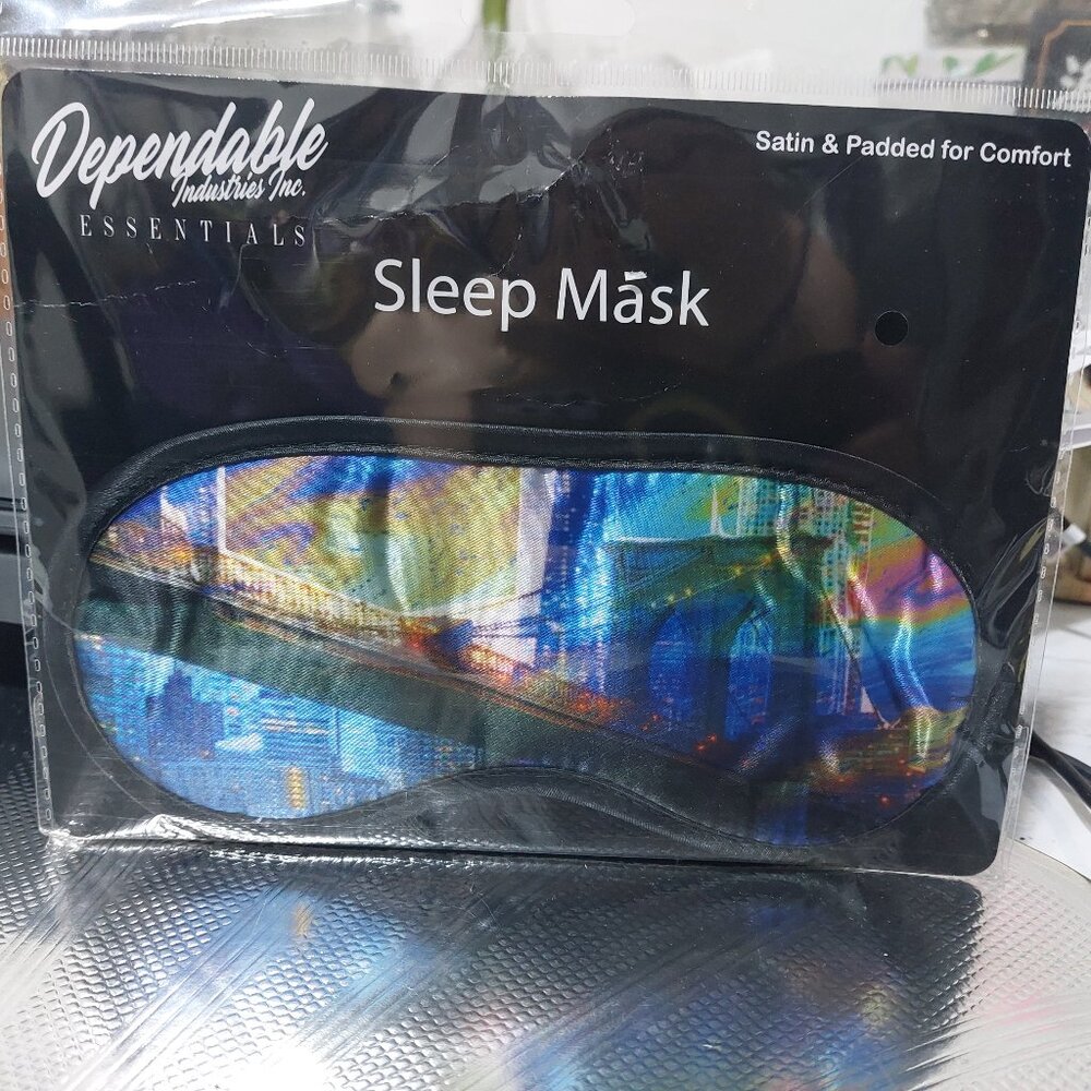Dependable Industries Inc Essentials 1 Pack Poly Satin Sleep Mask NEW in pack